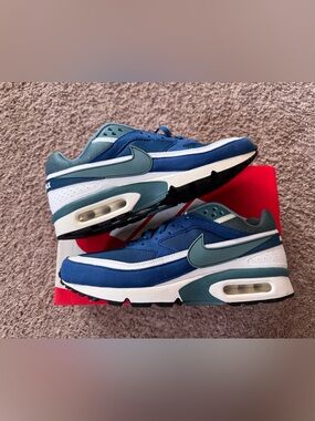 Nike Men’s Air Max BW OG Marina Blue Teal 819522-401 Athletic Sneakers Size 9.5